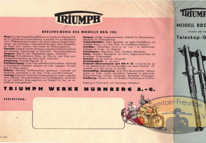 Triumph Prospekt BDG 250.2