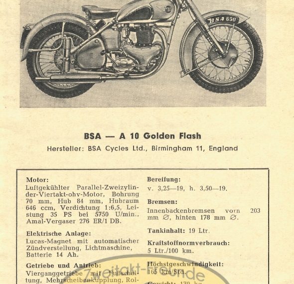 BSA A 10 Golden Flash