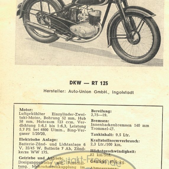 DKW RT 125 + RT 125/2 H