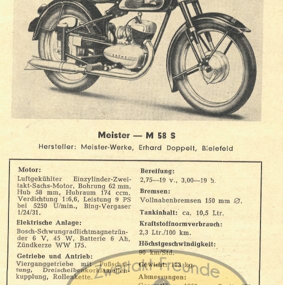 Meister M 58 S