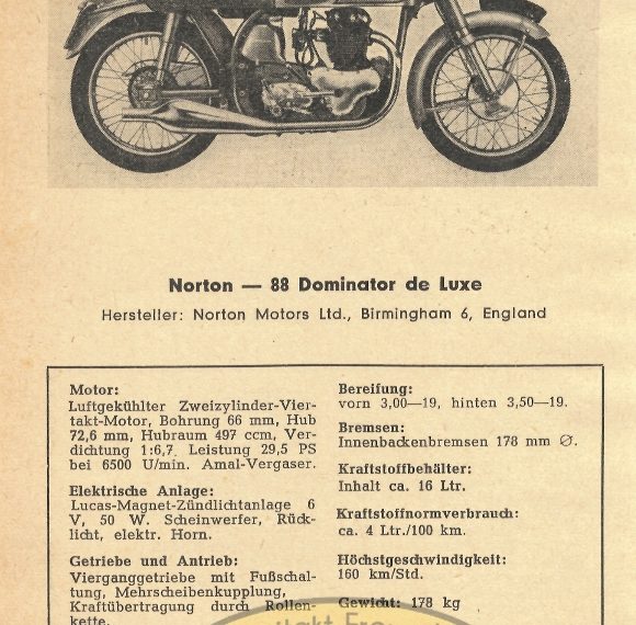 Norton 88 Dominator de Luxe