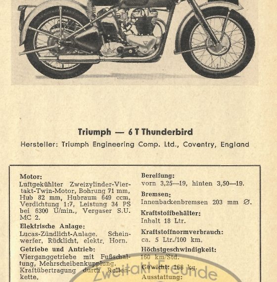 Triumph 6T Thunderbird