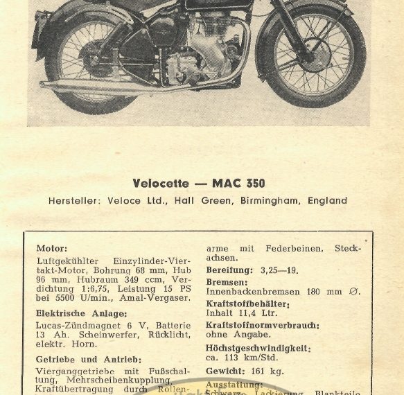 Velocette MAG 350