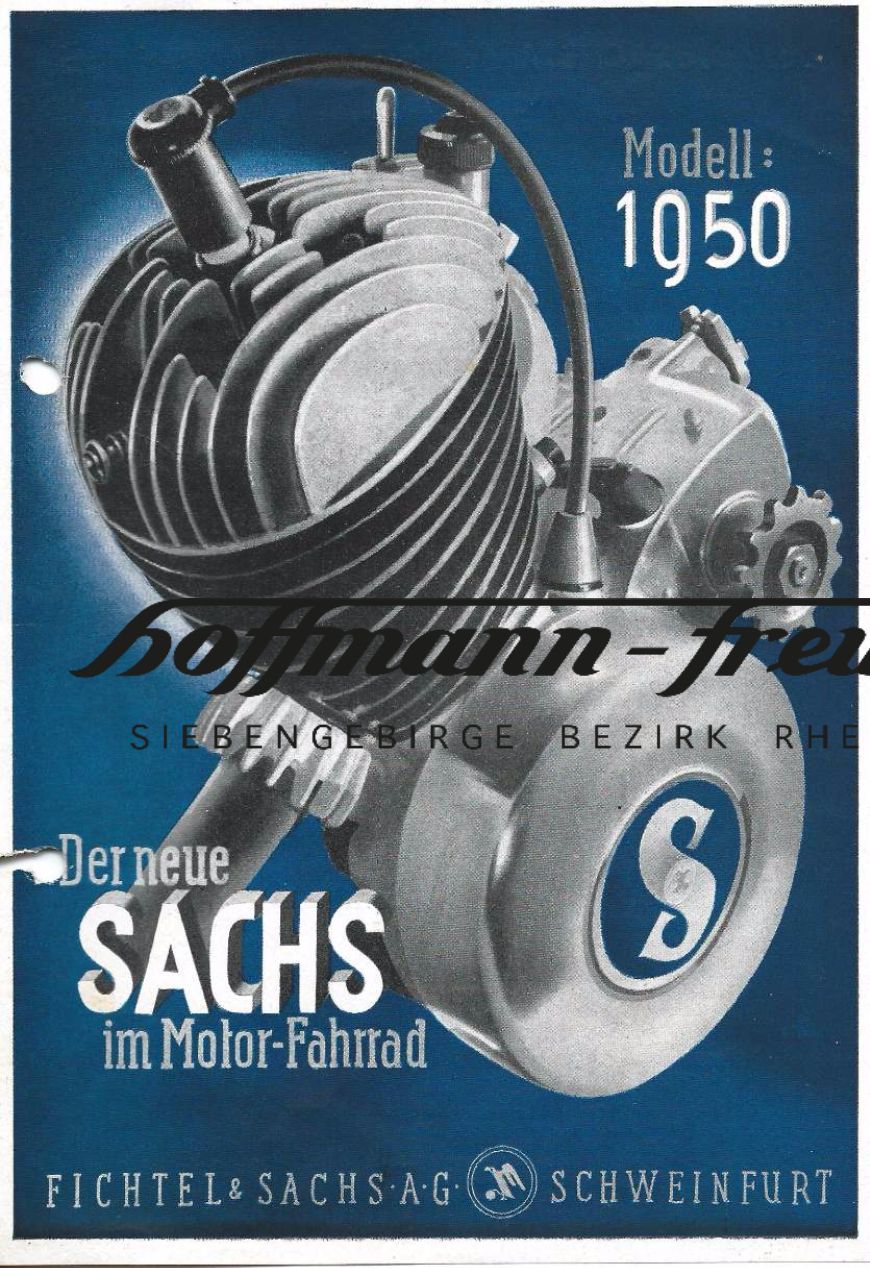 Sachs M 50 Technisches Datenblatt, Prospekte und mehr