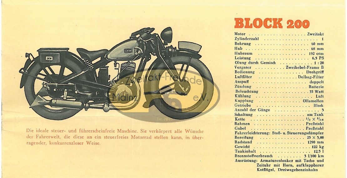 DKW SB 200 + SB 200 Luxus