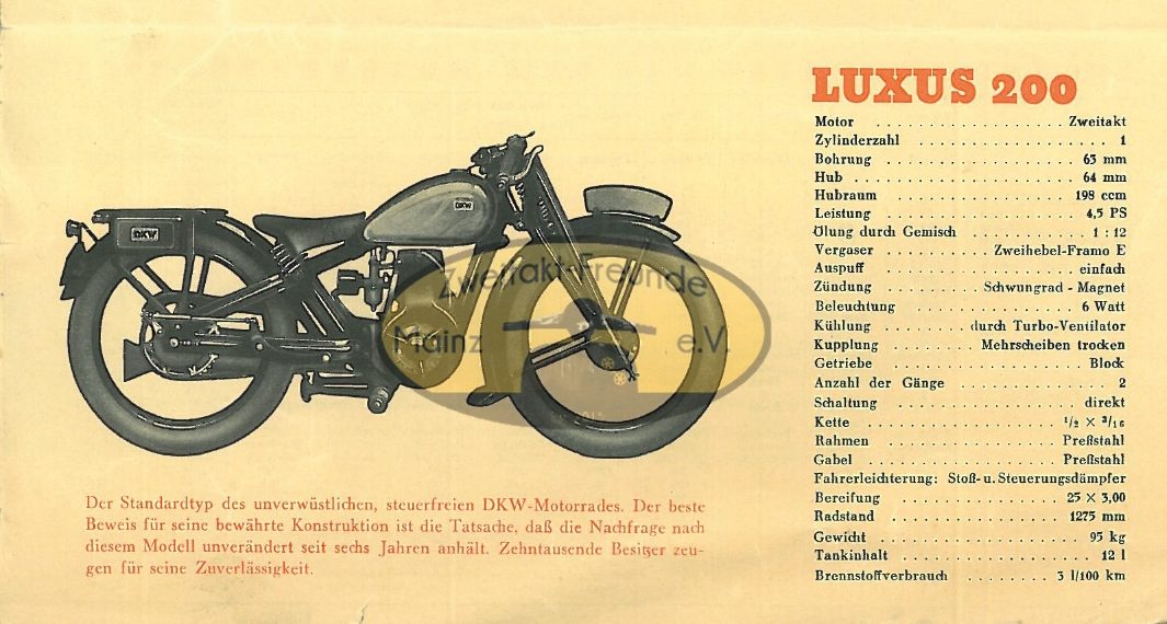 DKW Luxus 200 (+ Luxus 200 Spezial)