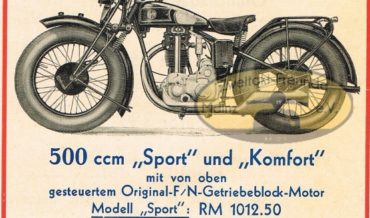 FN 500 OHV “Sport” und “Komfort” (1932)