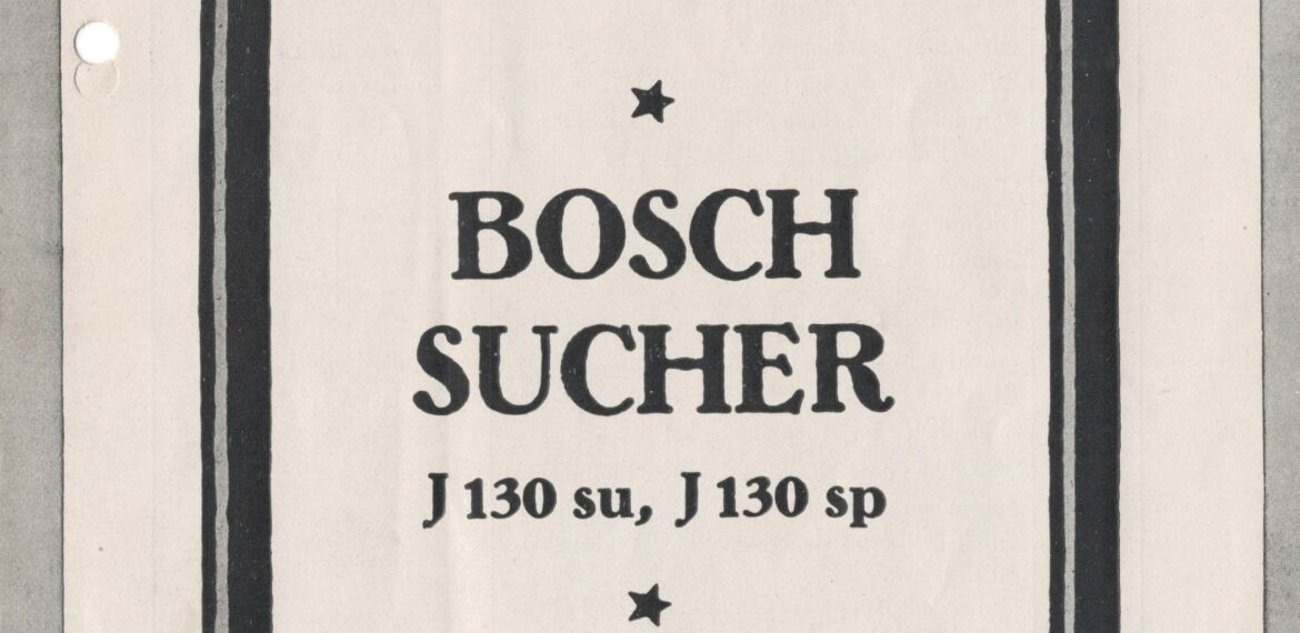 Bosch Sucher J 130 su / J 130 sp