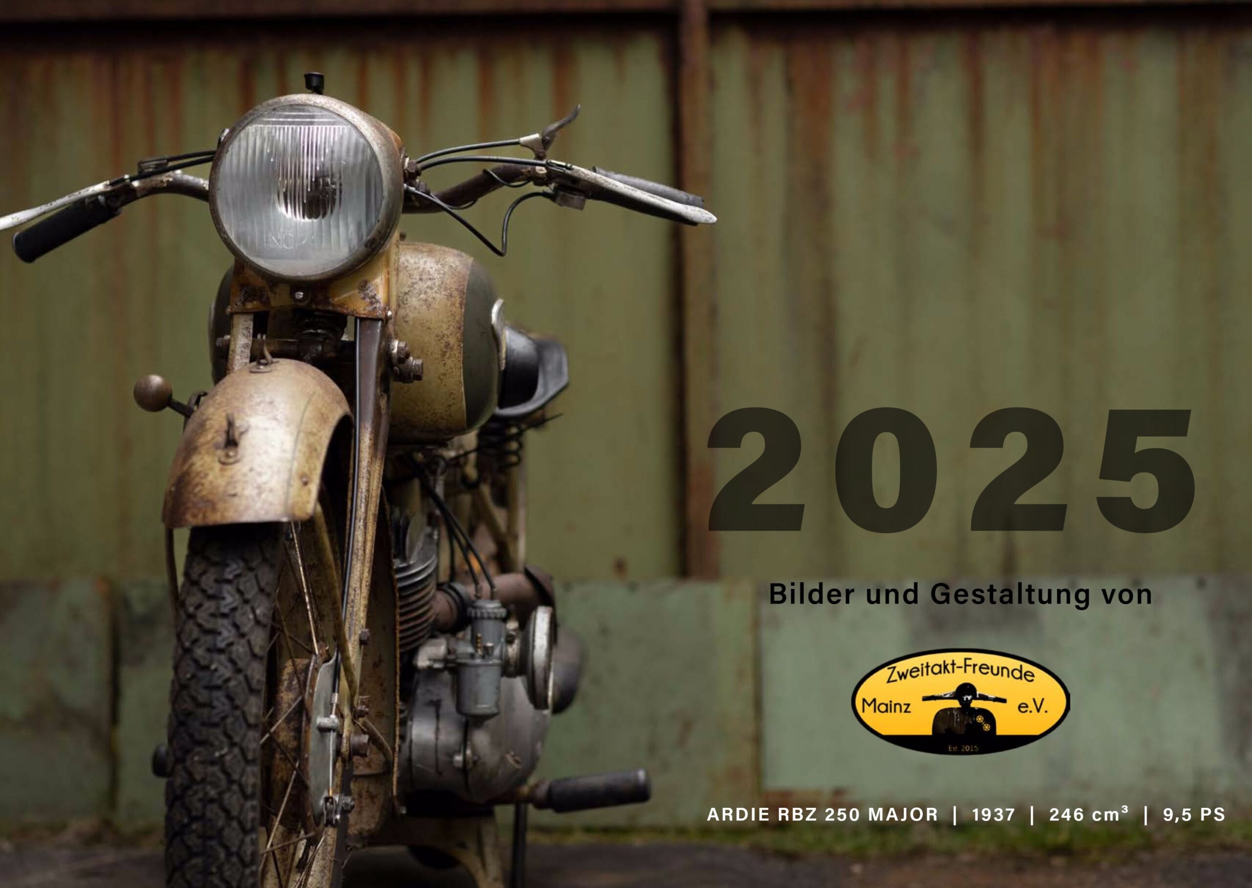 Kalender Oldtimer Zweitakt-Freunde Mainz 2025 Motorrad